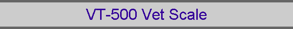 VT-500 Vet Scale