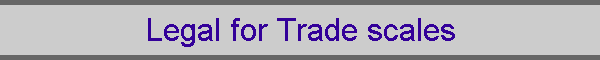 Legal for Trade scales