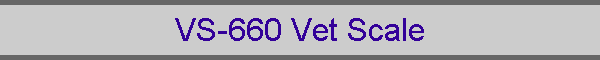 VS-660 Vet Scale